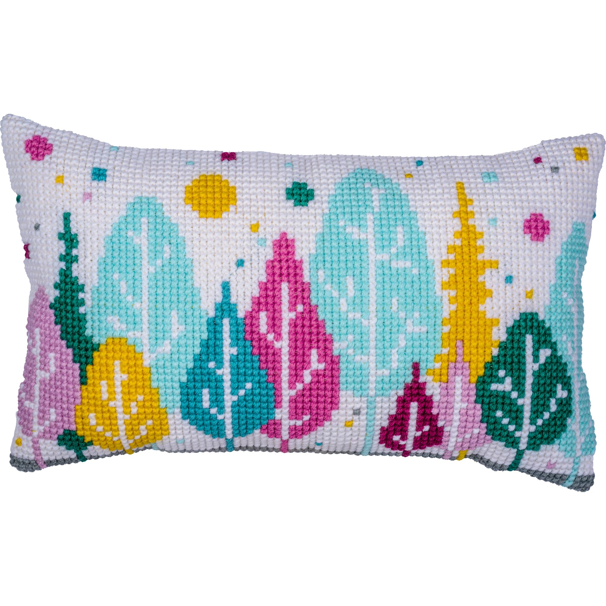 Kit broderie point de croix coussin décoration manuelle haut de gamme