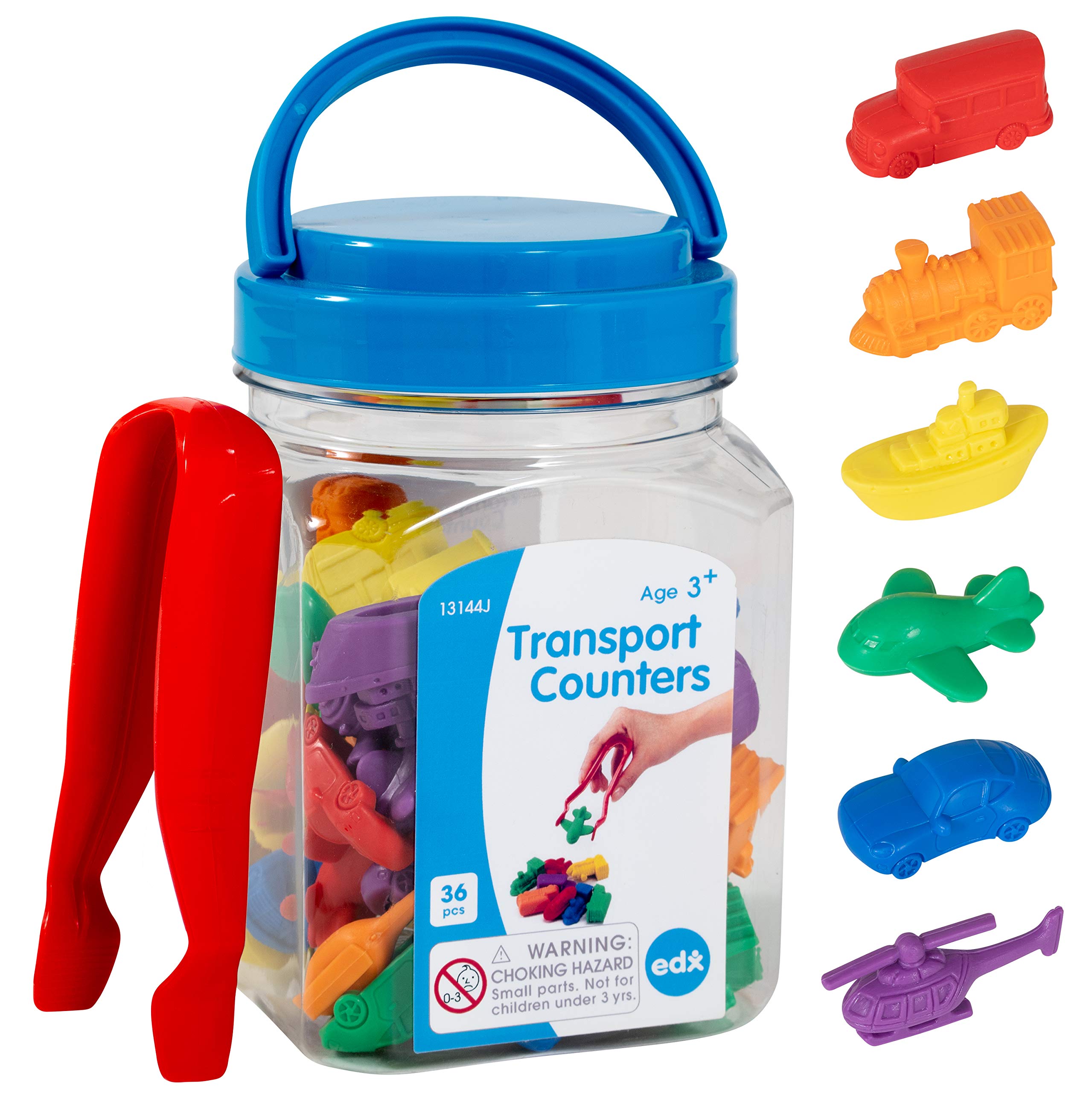 Buy edxeducation Transport Counters Mini Jar Set of 36 Learn