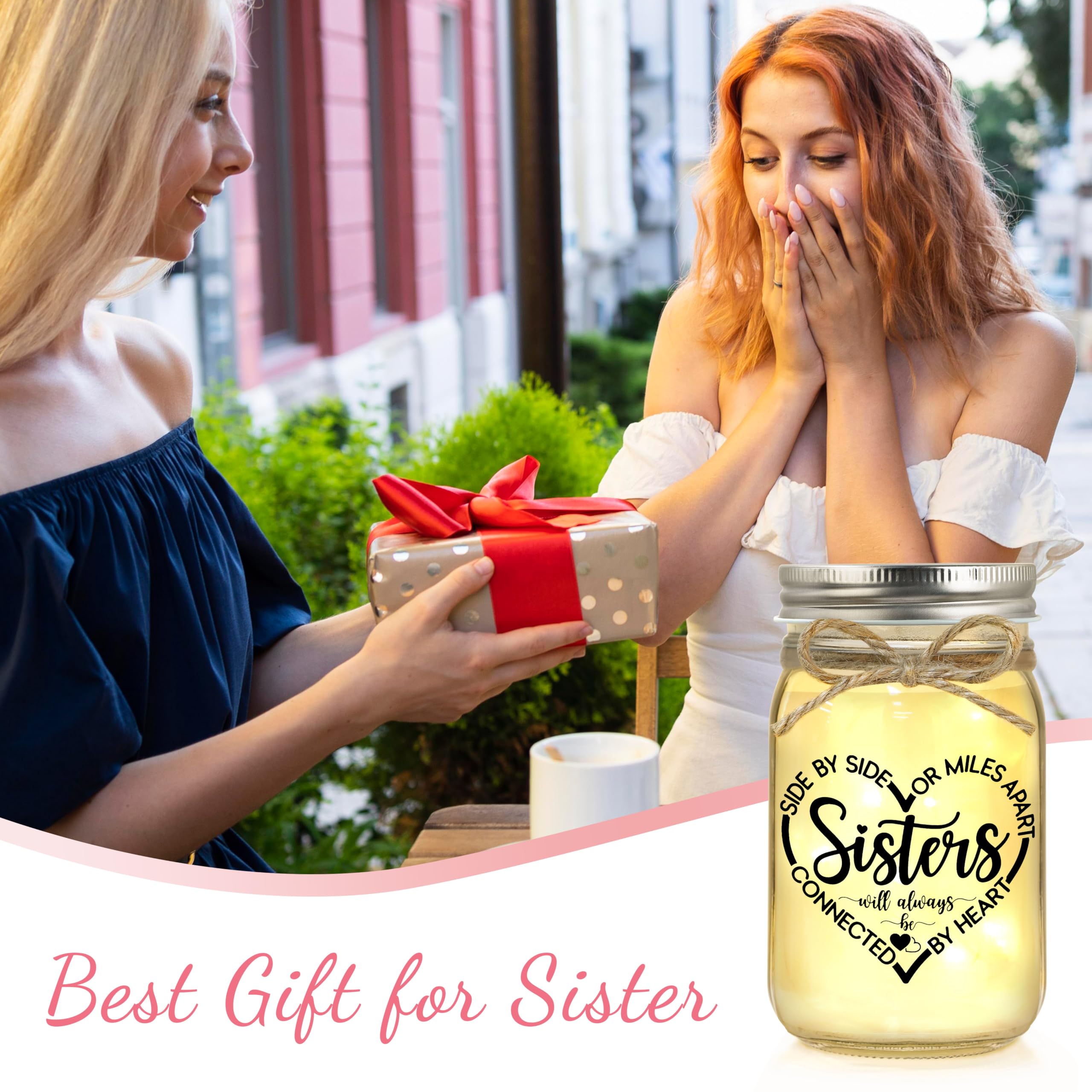 Sister Birthday Gifts, Mothers Day Gifts for Sister Christmas Valentines Day Sisters Sis Gift