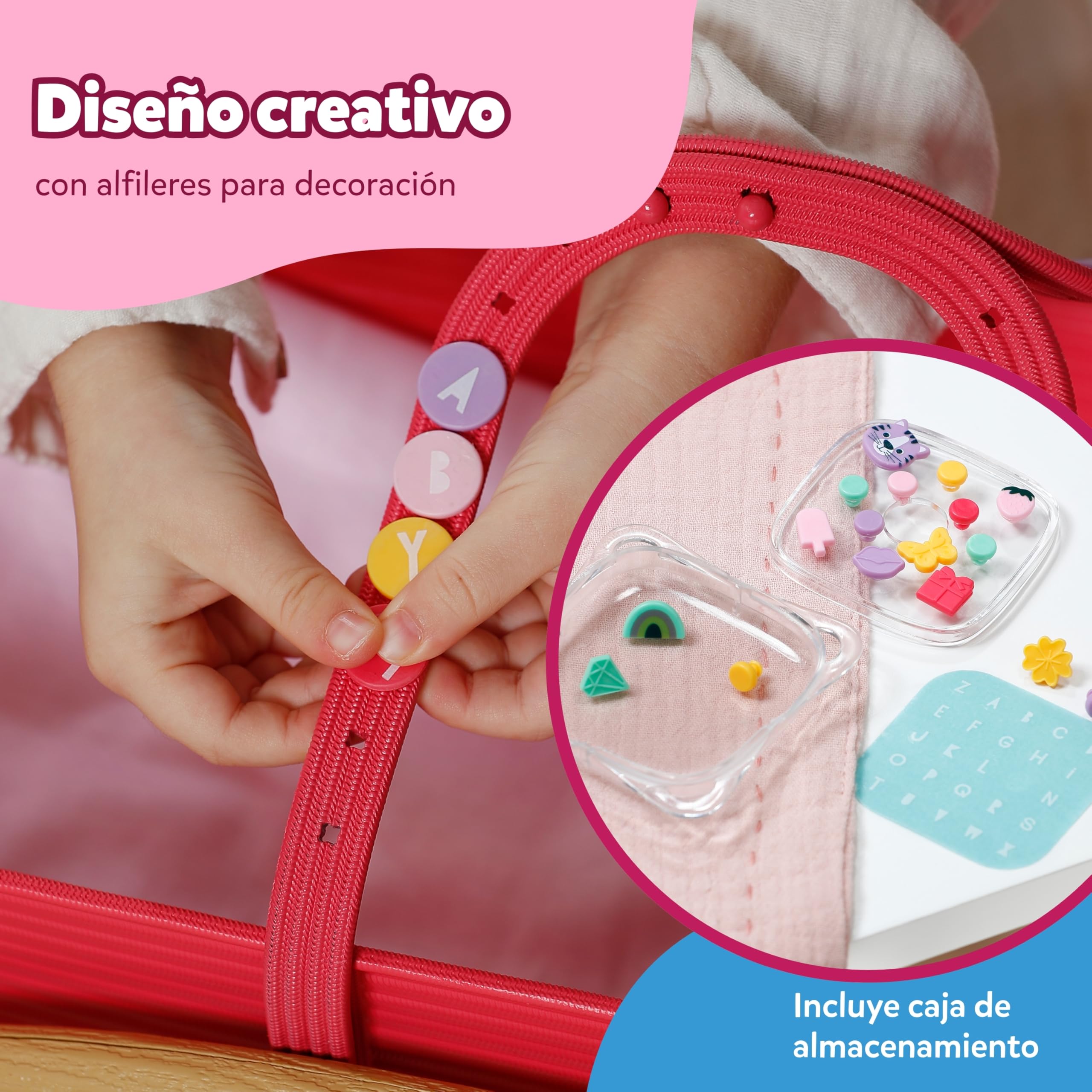 Baby born 3 en 1 Cuna Pinplay – Cuna, Cama y capazo con Pines Decorativos – Incluye Manta y Almohada – Accesorio de muñecas Apto para niños a Partir de 3 años