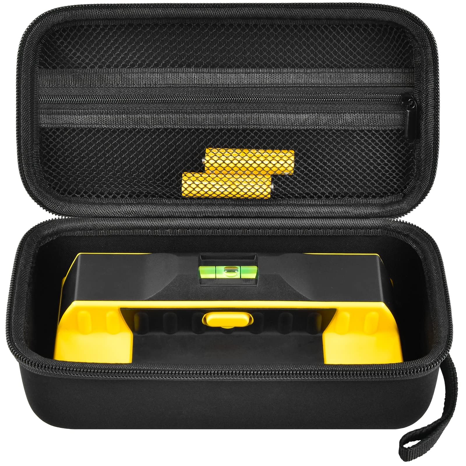 GWCASE Case Compatible with Franklin Sensors ProSensor M210 710PRO 710 Professional Stud Finder. Carrying Travel Storage Bag Holder with Mesh Pocket for Battery &Accessoires (Box Only)-Black