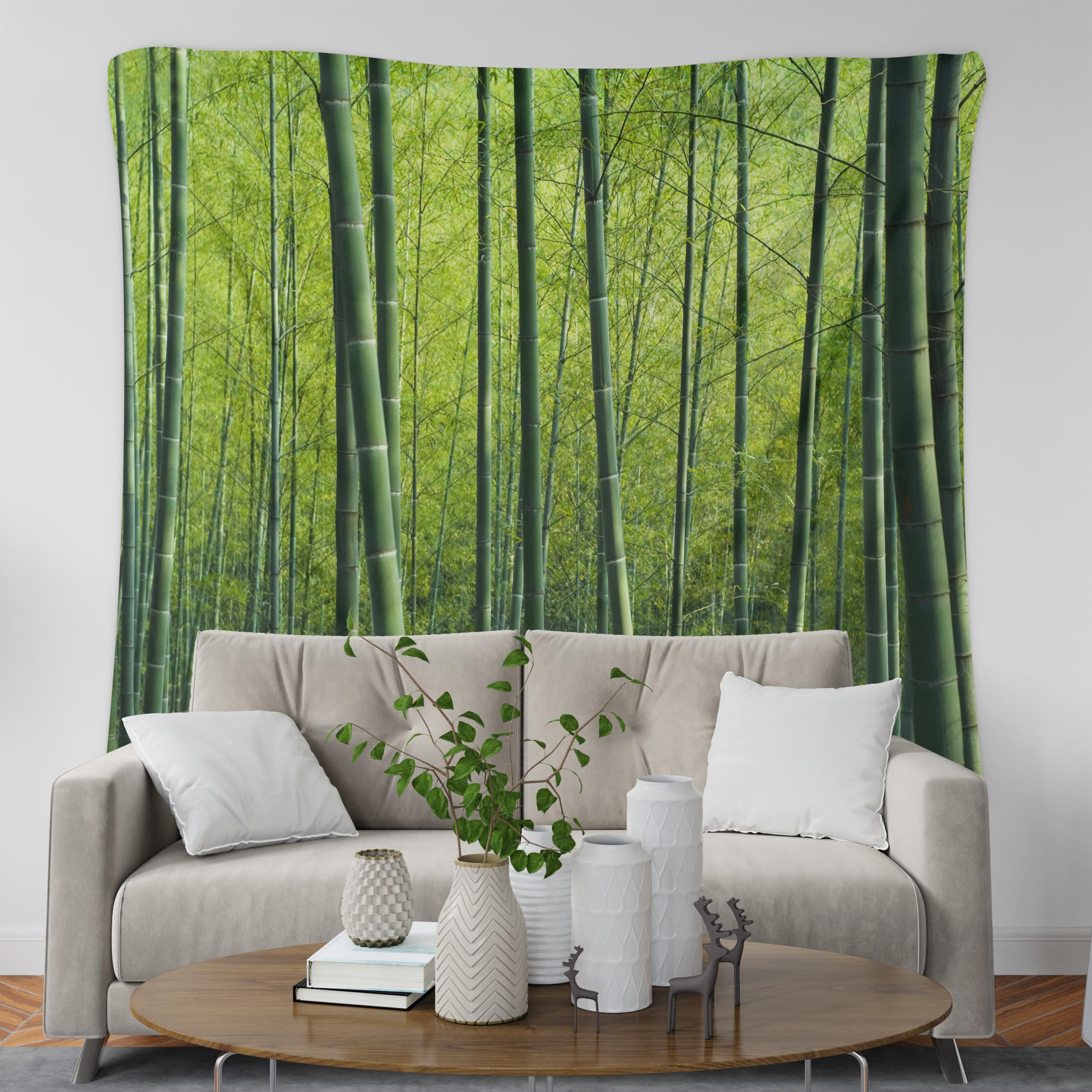 Teppich Wandbehang Strandtuch XXL Wald Wandteppich Nordisch Wandtuch Vorhang Wohnzimmer Schlafzimmer Wandbehang Dekoration 350x250cm