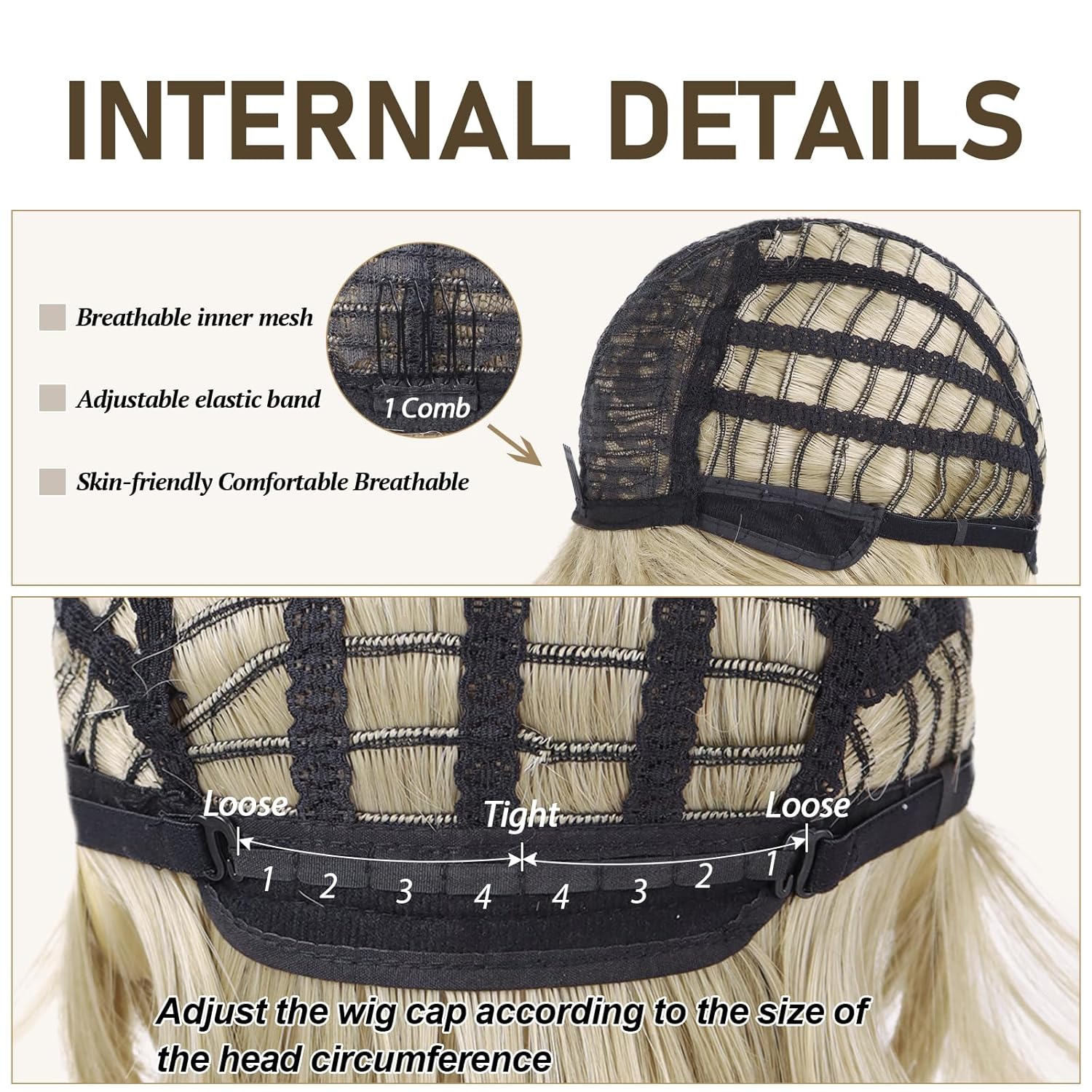 Mens Wig Short Blonde Layered Heat Resistant Synthetic Wigs for Male Daily Party Cosplay Costume Halloween Use (Ash Blonde) - Image 4