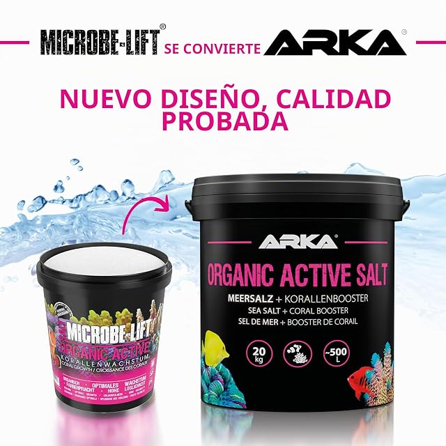 Foto 7 de 7 de Sal de Arrecife Acuario 15 kg - Organic Active Salt con Bacterias