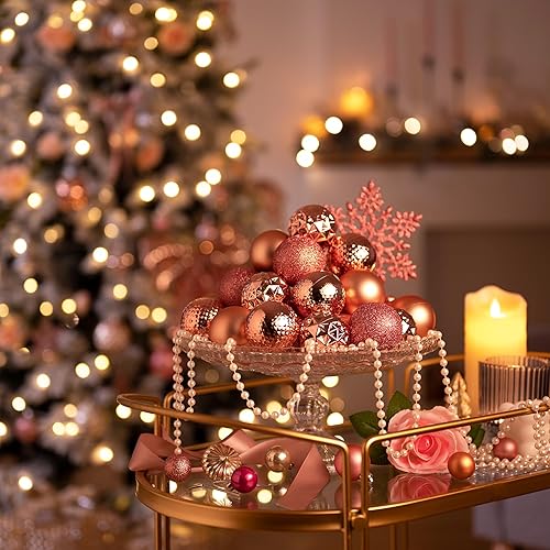 Miniatura 95 de Valery Madelyn Juego de adornos decorativos para árbol de Navidad para otoño, Halloween, 50 unidades de 2.36 pulgadas, rojo, verde y dorado