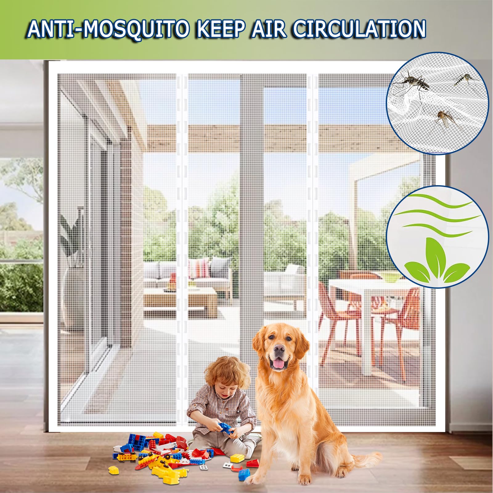 Zanzariera Magnetica Per Porte 200x250cm | Doppia Apertura | Chiusura Automatica | Balcone E Casa - Foto 6