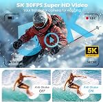 5K Digital Camera, 75MP Vlogging Camera with 64GB SD Card, 2.8'' 180° Flip Screen, 18X Digital Zoom, AF Autofocus, Antishake, Flash, Compact Point and Shoot Digital Cameras for Beginners Teens