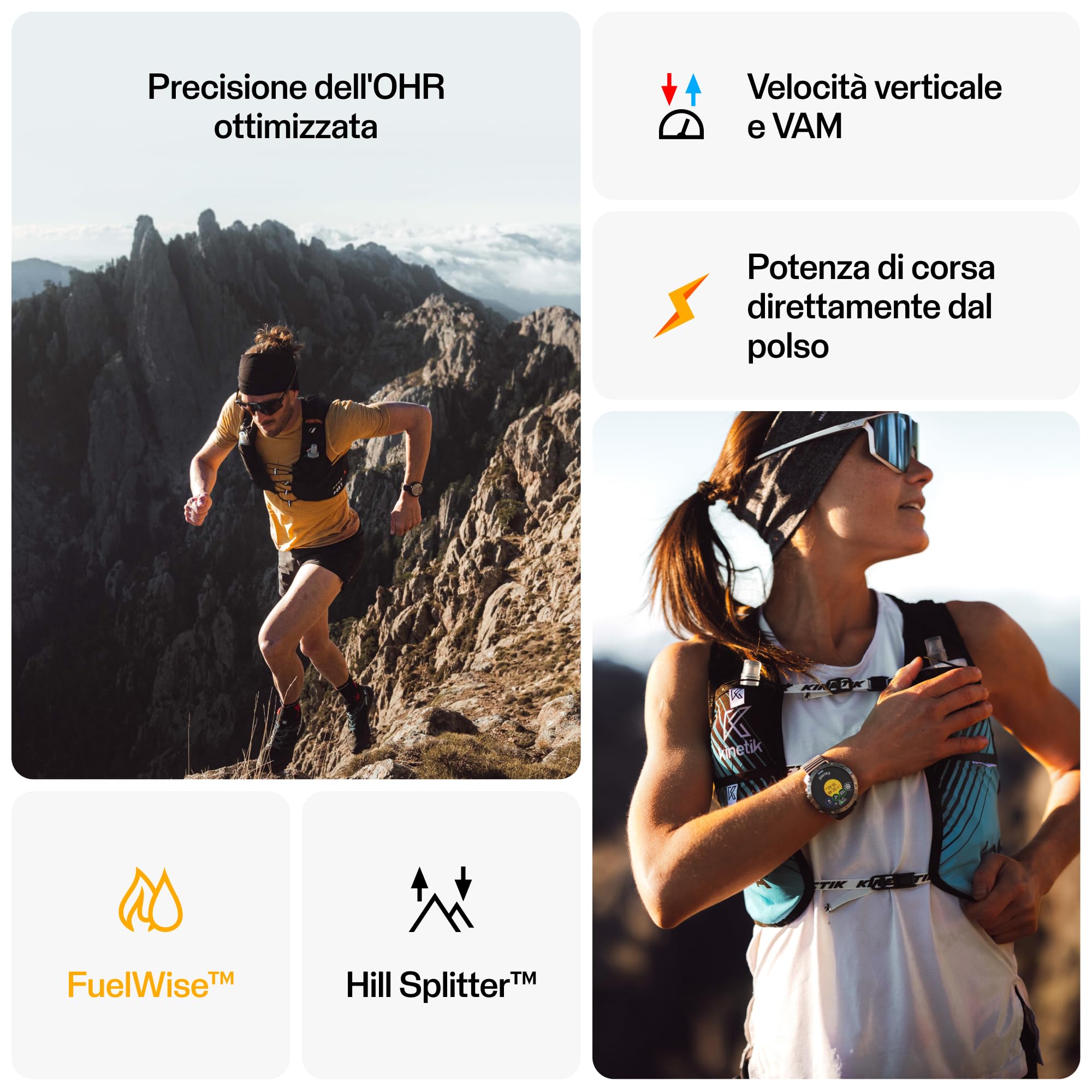 Polar Grit X2 Pro Orologio sportivo con GPS - Adventure watch robusto, con navigazione avanzata, monitoraggio delle prestazioni sportive, tecnologia biosensing e misurazione della FC