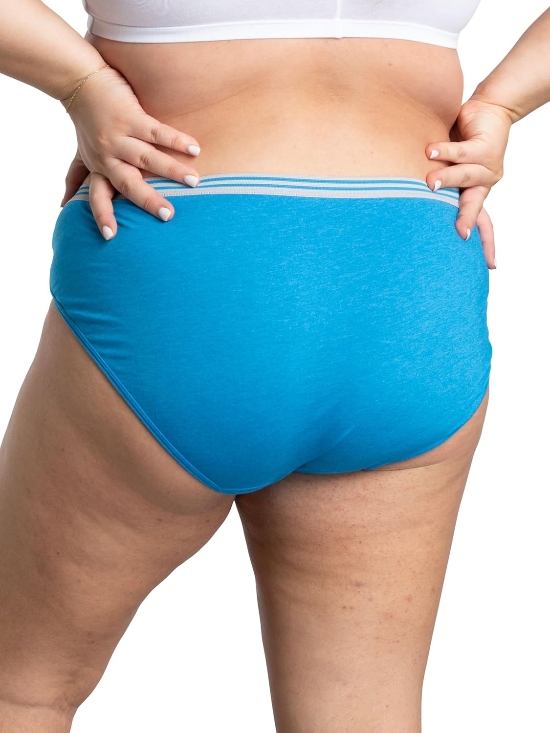 Fruit of the Loom Women's Plus Size Underwear Briefs, Fit for Me, Designed to Fit Your Curves - Image 4