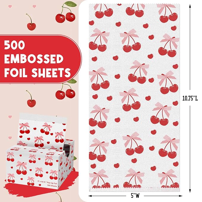 Folios de aluminio para mechas con diseño Cherry miniatura 2