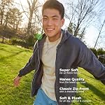 Hanes Men's Full Zip Eco Smart Fleece Hoodie