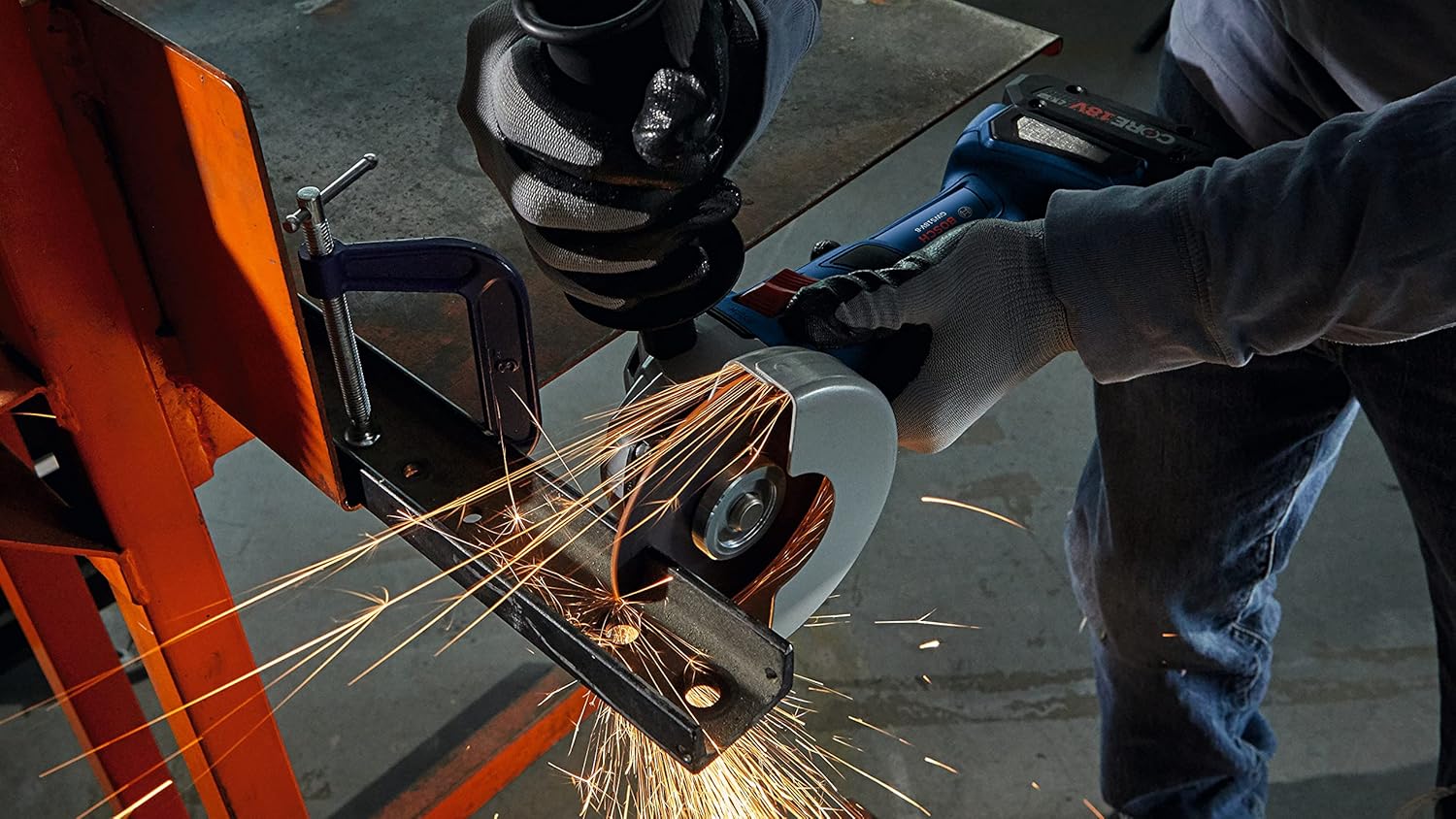 10. BOSCH 18V Brushless 4-1/2 In. Angle Grinder