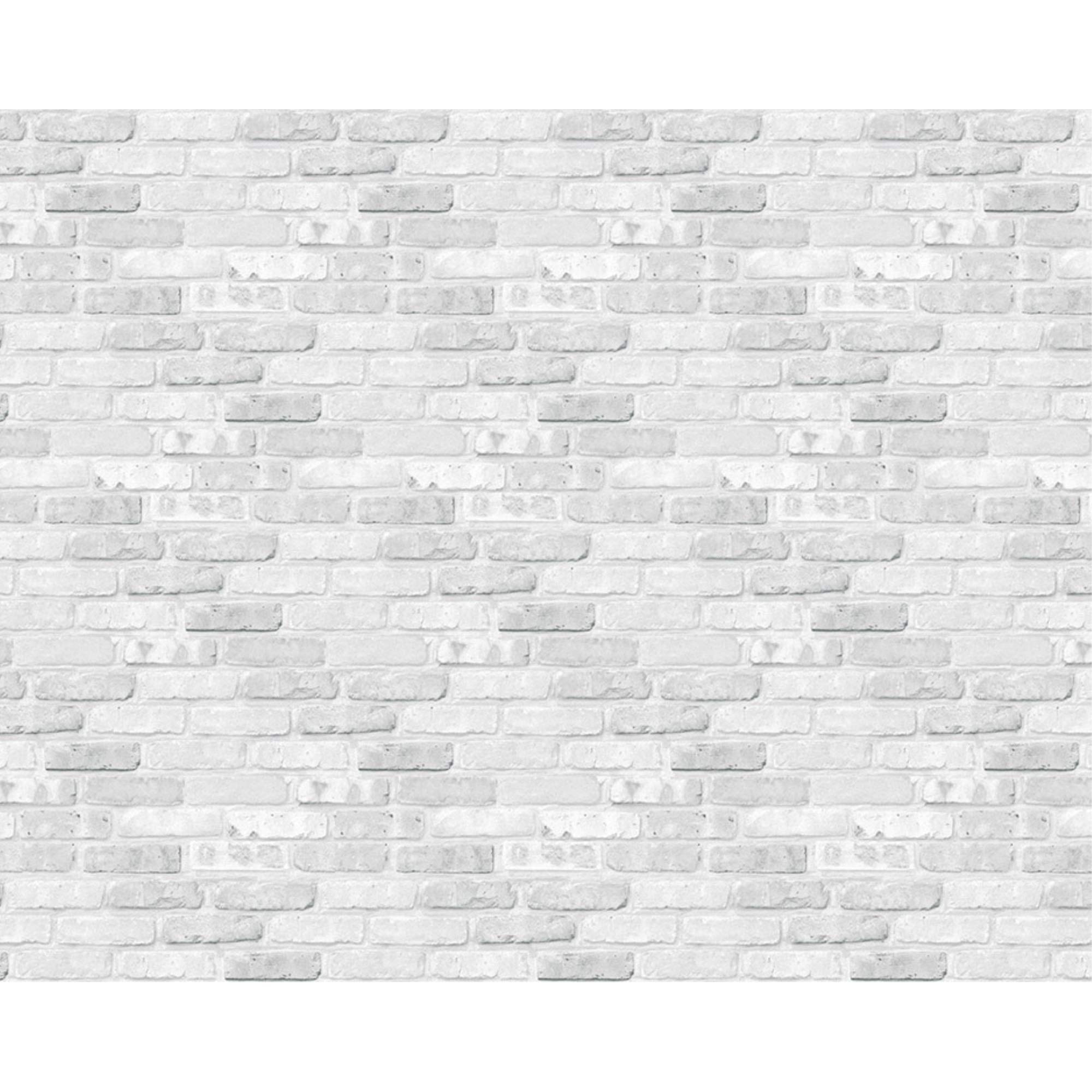 Fadeless Bulletin Board Paper, Fade-Resistant Paper for Classroom Decor, 48” x 12’, White Brick, 1 Roll