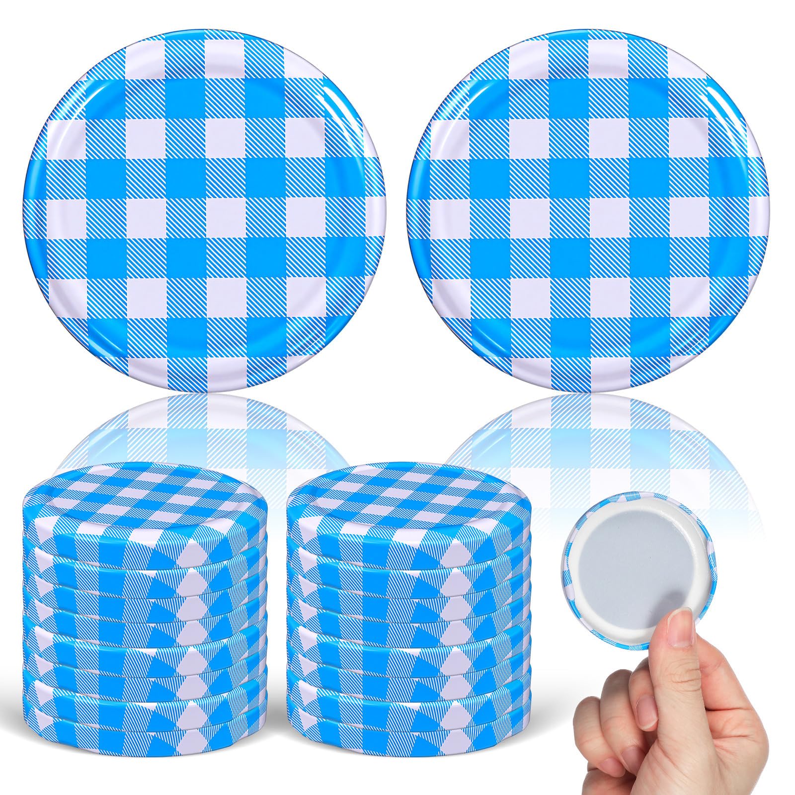 Tapas de repuesto para frascos de mermeladas y conservas caseras de 66 mm hojalata