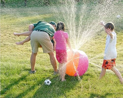Miniatura 1 de Rociador inflable de bolas de arco iris grande para niños juguetes de agua bola de playa aspersor de agua al aire libre para niños y niñas 27