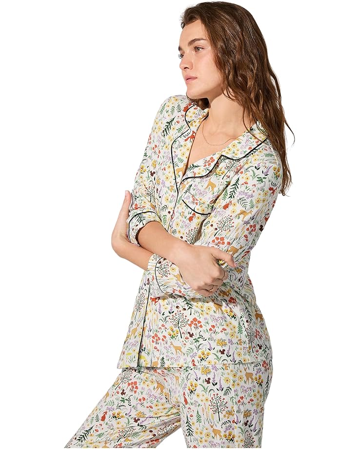 Bedhead PJs 3/4 Sleeve Classic Stretch Jersey Crop Pj Set - #3 of 3