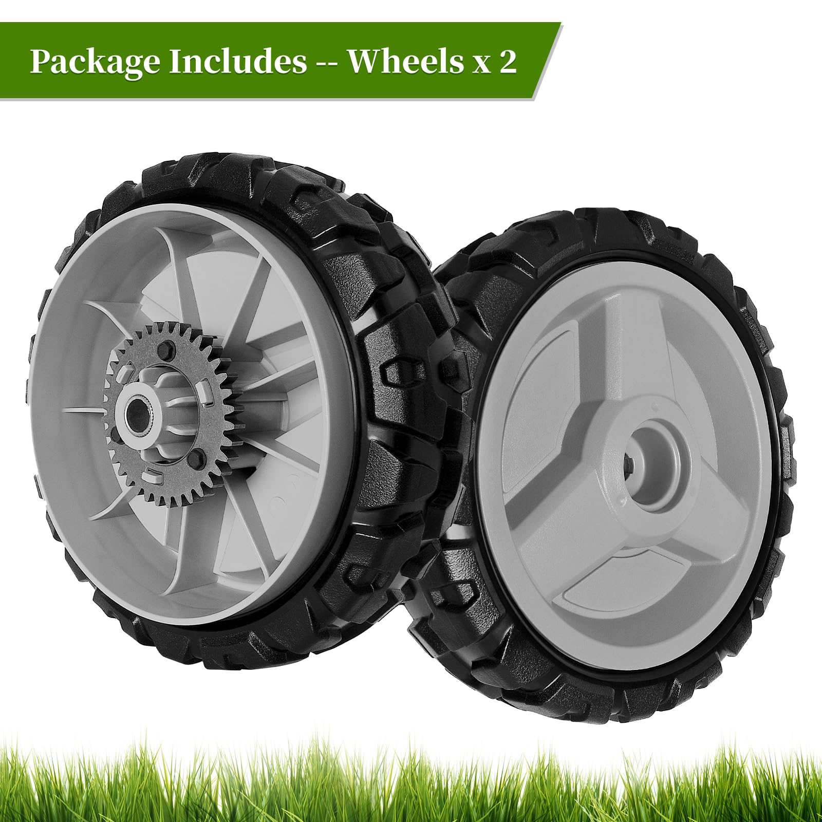 Husqvarna 2-Pack Drive Wheels – Fits HU675AWD, HU700AWD, HU725AWD, HU800AWD, L321AH, LC221A & More