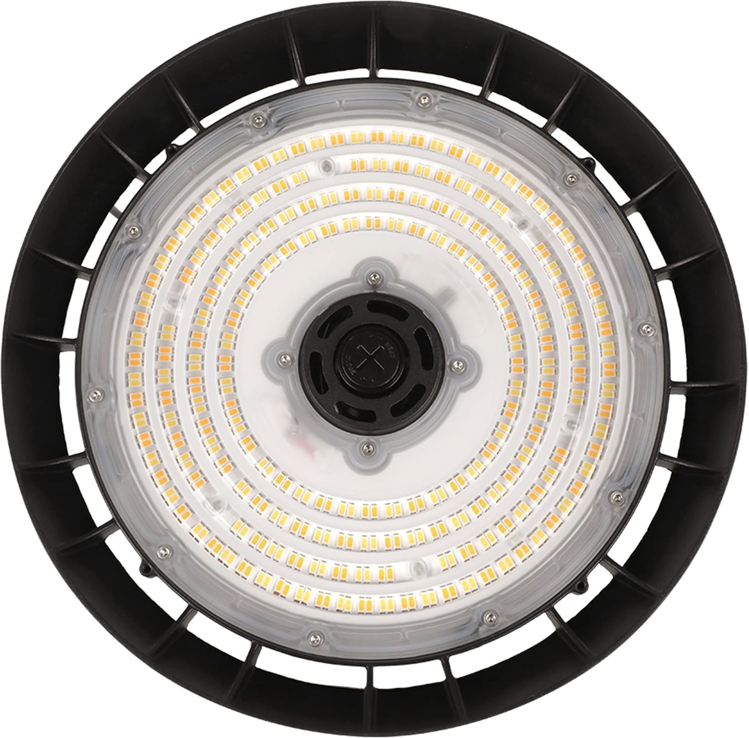 240/220/150W UFO LED High Bay Light, CCT & Power Adjustable, 36,500LM, 110-277V, Dimmable, Waterproof, 1000W HID/HPS Equivalent, Super Bright for Warehouse, Garage, Shop, Barn, Factory - 1 Pk