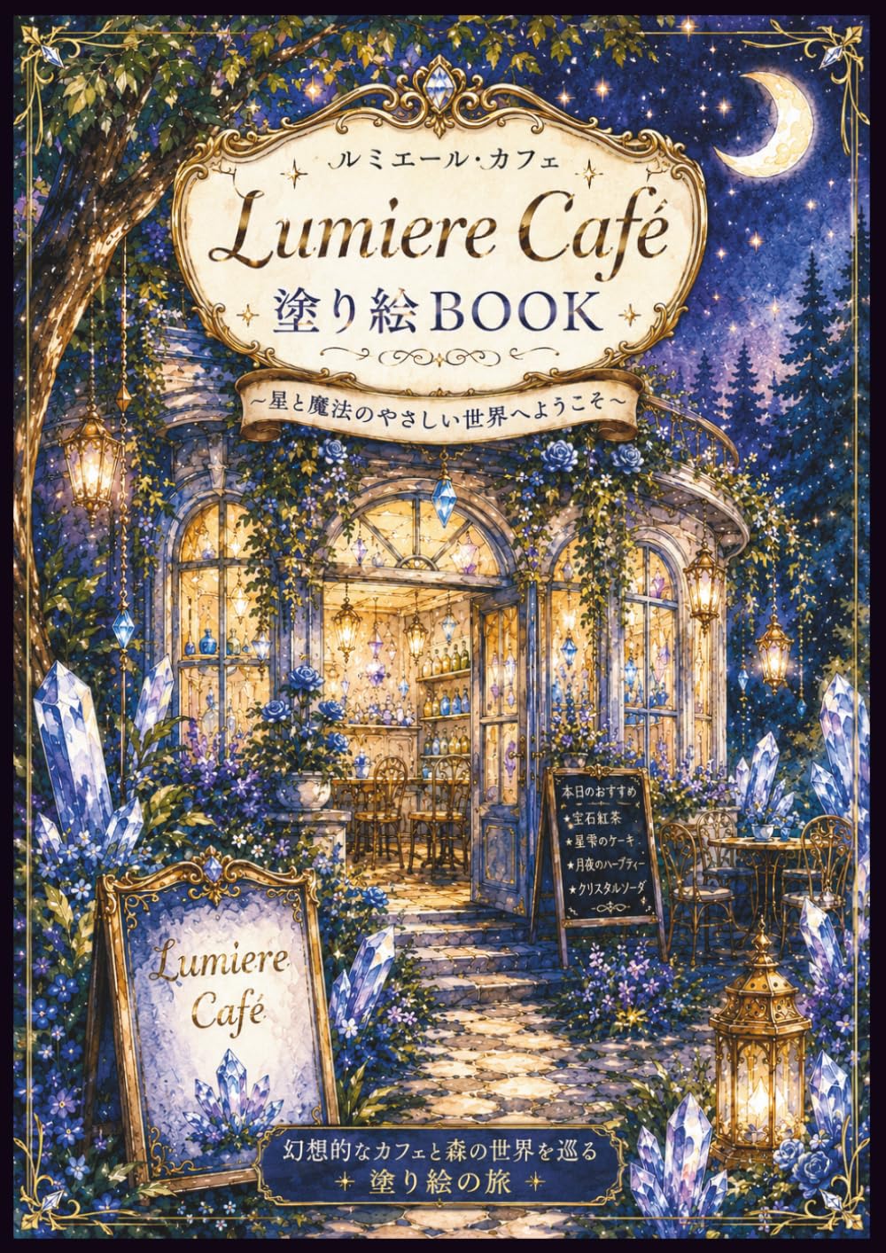 Lumiere Café 塗り絵BOOK: ～星と魔法のやさしい世界へようこそ～