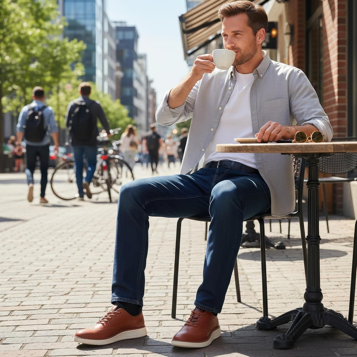 Ablanczoom Mens Dress Shoes Oxford: Casual Comfortable Sneakers Formal Business Office Wedding Shoes - Image 2