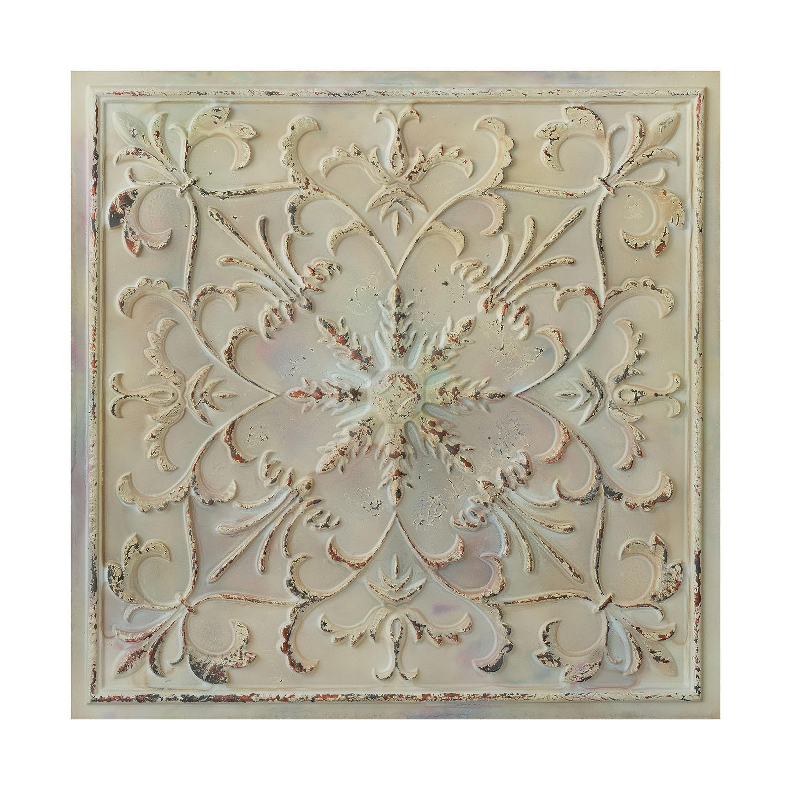 Paintsdecor Distress Crack Multicolor White Design Ceiling Tiles, Interior Pvc Wall Panels, For Restaurant Pl70 10Tiles/Lot (Distress Crack Multicolor White)