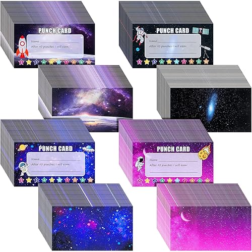 Miniatura 8 de 320 tarjetas perforadas, tarjeta de recompensa de lealtad de incentivo para estudiantes, tarjetas de lealtad para negocios, aula, comportamiento de