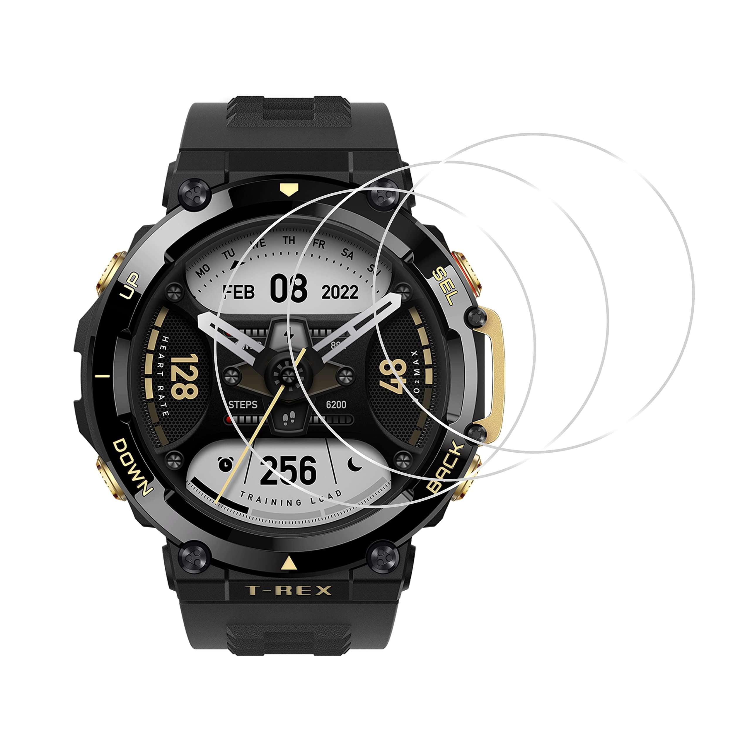 Amazon.co.jp: 【3枚セッ】 Amazfit T-Rex 2 ガラスフイルム T-Rex 2  