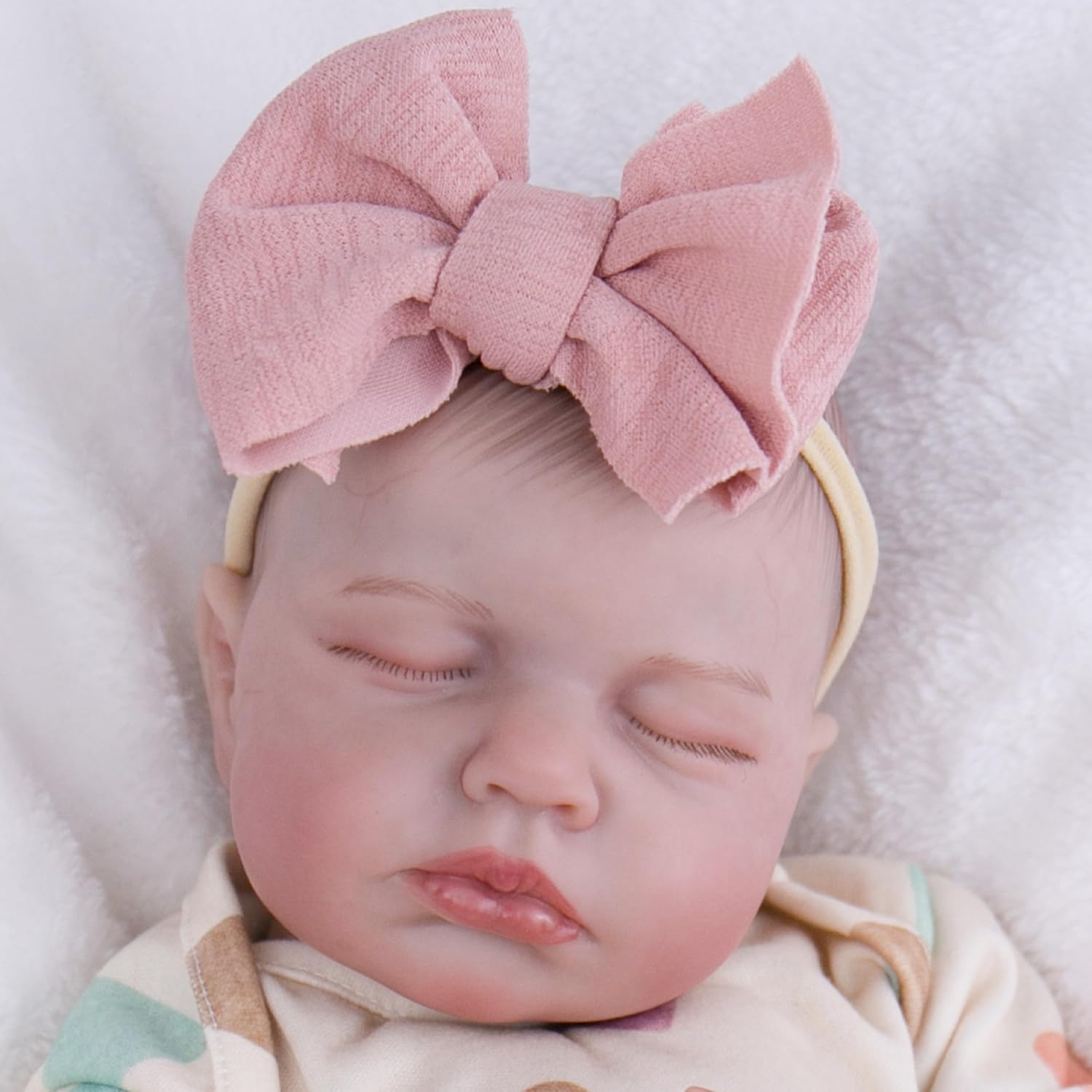 Lifelike Reborn Baby Dolls - 20 Inch Realistic Newborn Baby Dolls Girl, Real Life Baby Dolls with Soft Weighted Body, Real Baby Reborn Gift for 3+ Years Old Kids