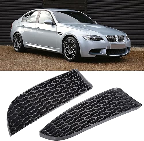 Miniatura 2 de Fydun Parrilla de luz antiniebla delantera, 2 unidades, parachoques delantero, cubierta de parrilla izquierda derecha para M3 reemplazo para 3