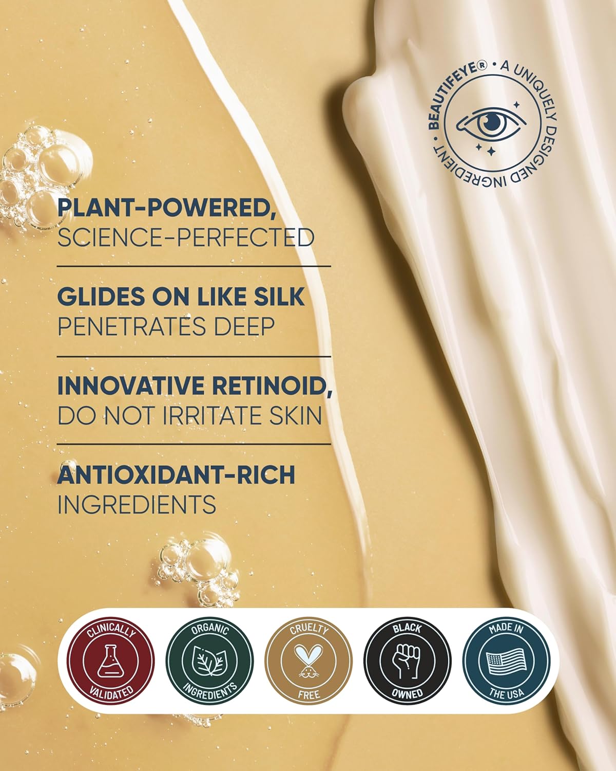 Buttah Skin Sterling Silver Kit for Radiant Beauty - Sterling Silver Kit includes Everlasting Retinol Oil, Awakening Eye Cream, Uplift & Smooth Face Wand. Enhance Your Skin Clarity With This Sterling - Image 6