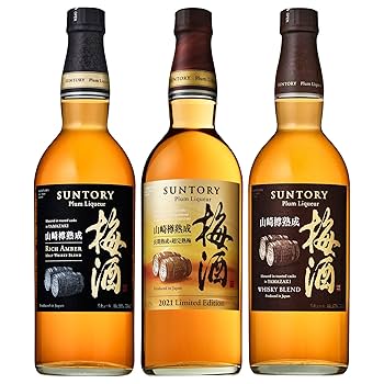 サントリー - 【３本セット】山崎12年　山崎　山崎梅酒　山崎樽熟成 Amazon.co.jp: サントリー梅酒 山崎樽熟成 3種セット : 食品