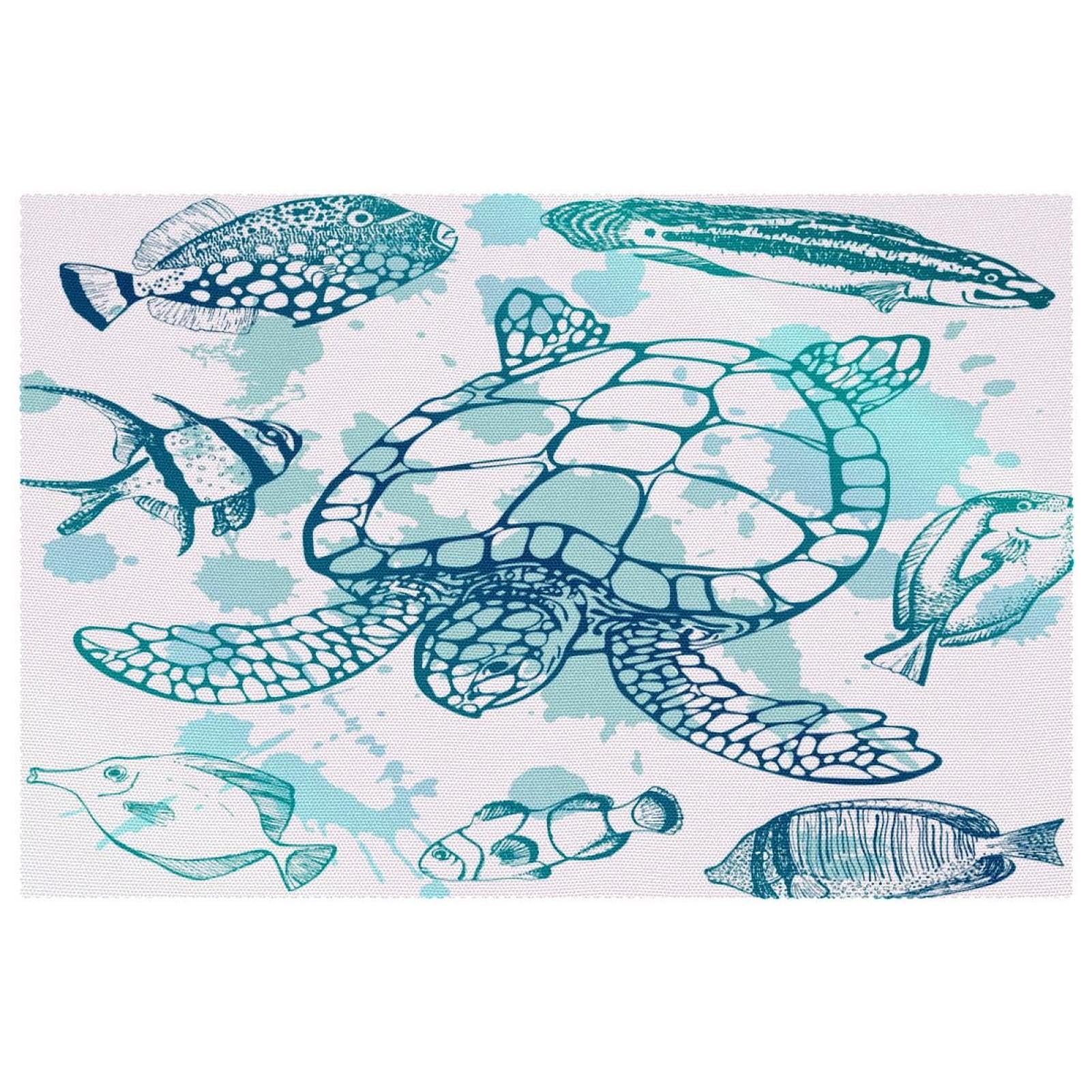 Sets de table poissons tropicaux pour repas de salle à manger