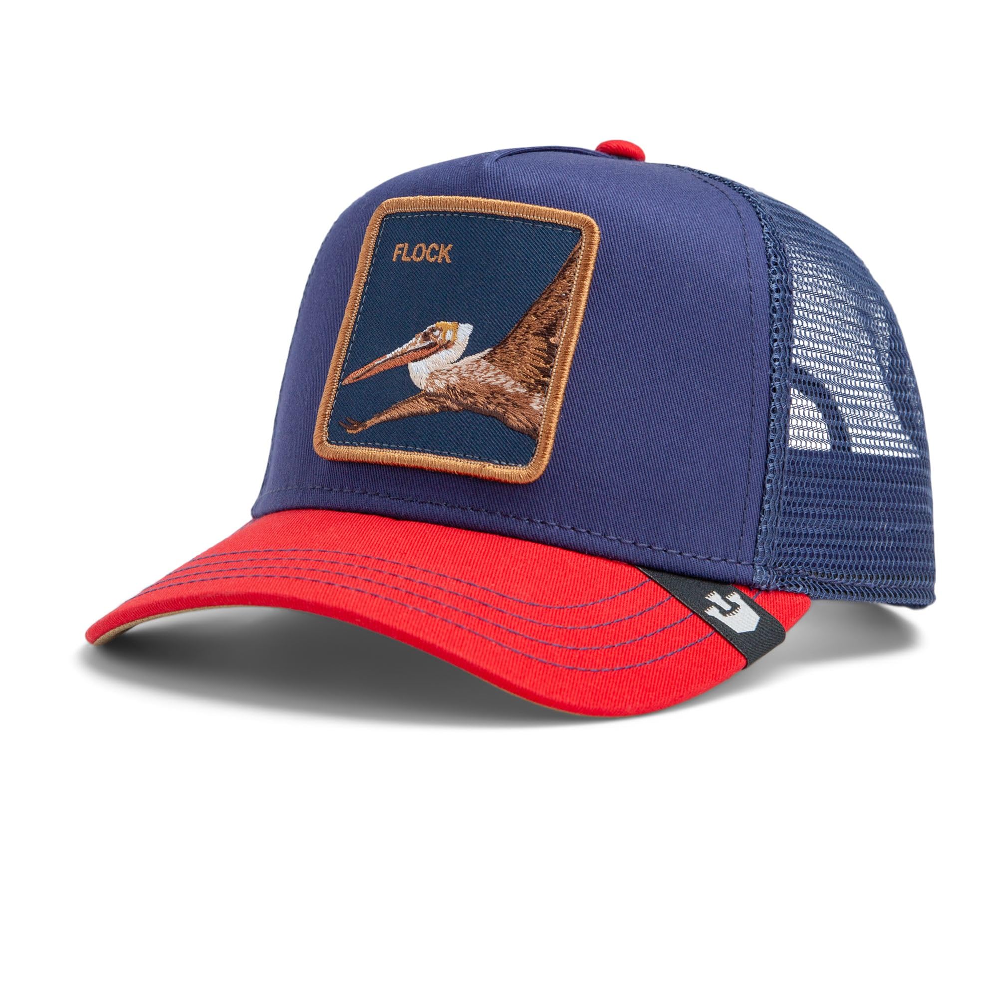 Goorin Bros. The Flocking Bird A-Frame Trucker Cap Navy Red