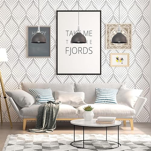 Miniatura 48 de Papel tapiz bohemio dorado, papel de contacto autoadhesivo geométrico, papel de vinilo extraíble, rollo de papel de pared para dormitorio, estante