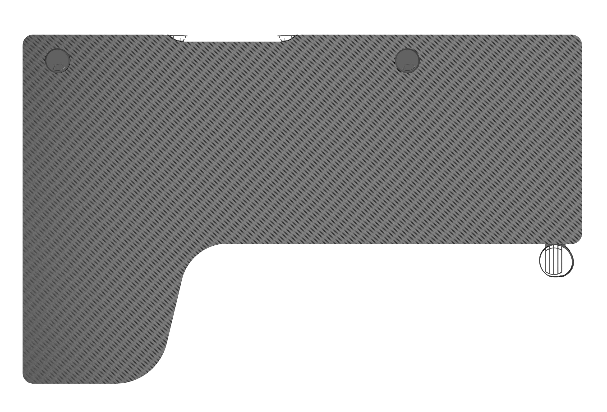 ZStyle Gaming scrivania Computer Desk Carbon cuffie Holder Laptop Glass Gaming Cable Management Ergonomic Gamer.