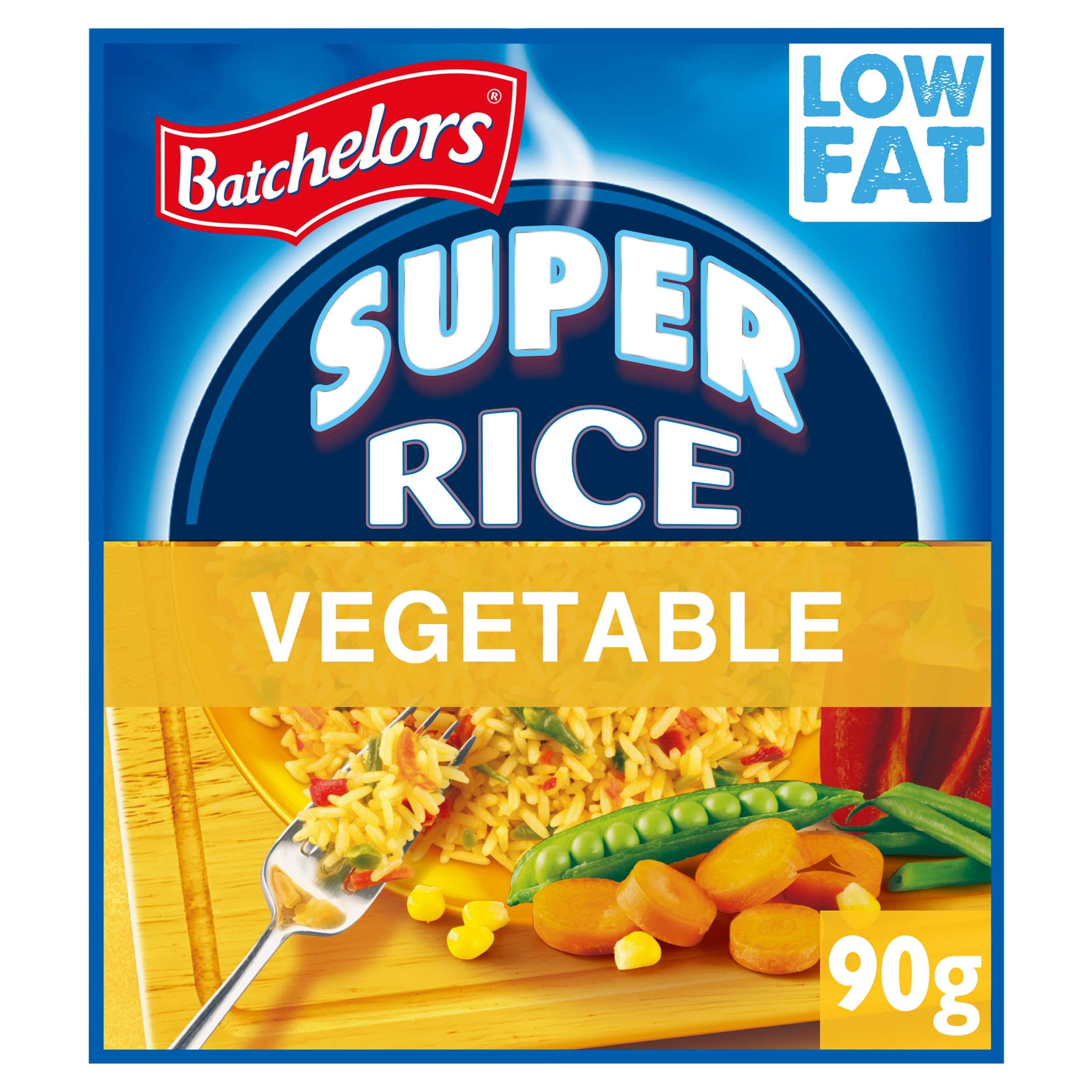 Batchelors Super Rice Golden Vegetable Flavour Low Fat Ready Meal, 90 g (Pack of 1)