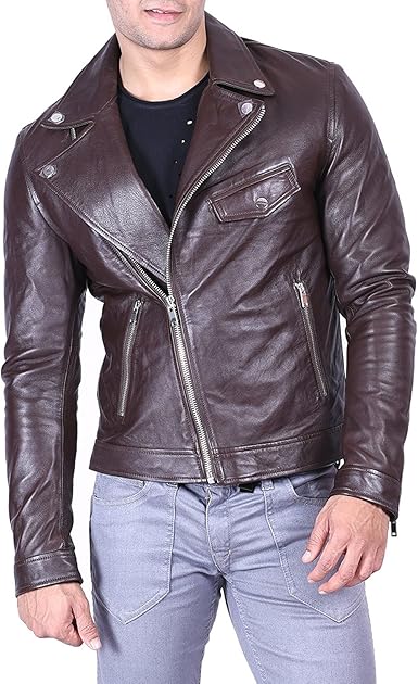 police style leather jacket