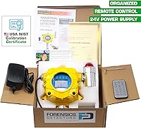 Vista 6 de Detector de amoníaco de Forensics Montaje en pared industrial Calibración NIST de EE. UU. A prueba de explosiones Alarmas de luz y sonido