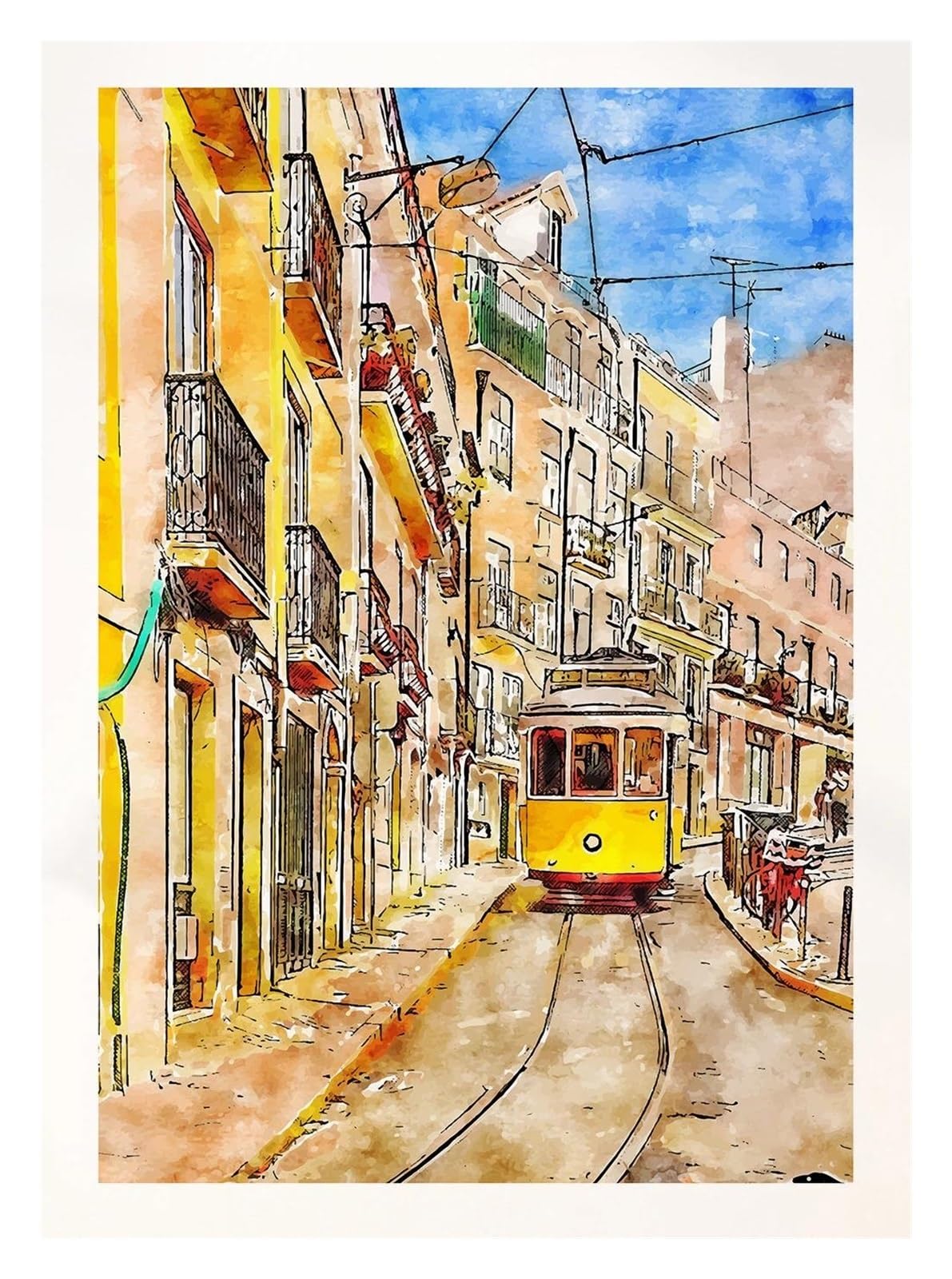 Tableau d'art Mural Riviera Italienne pour Évader Votre Esprit Toile A3