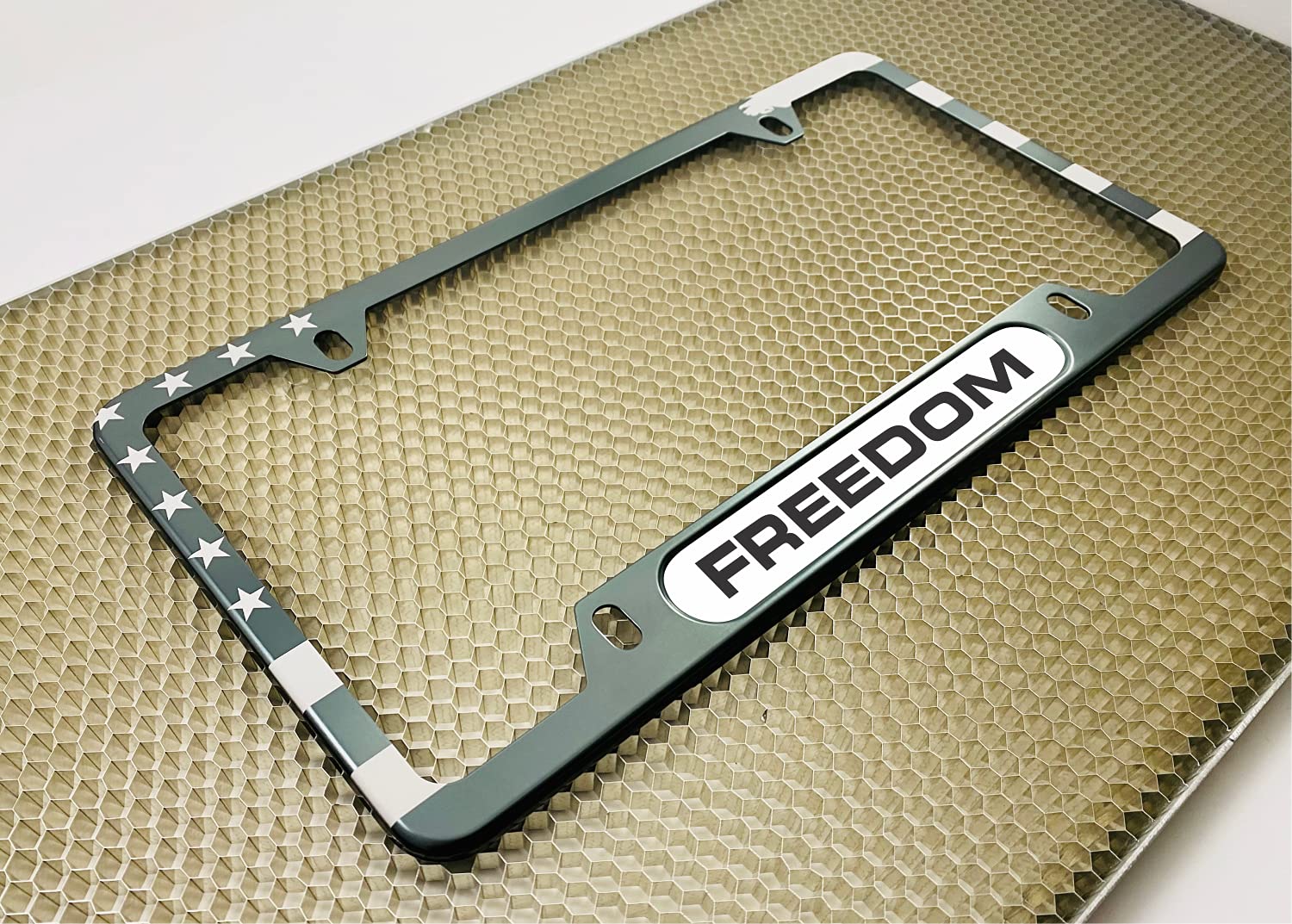 USA Patriotic | American Flag Custom Personalized Anodized Aluminum Thin Top | - Picture 56 of 133