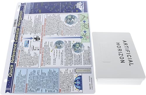 Davis Horizonte artificial y navegación celeste Tabla de referencia rápida (2 artículos)