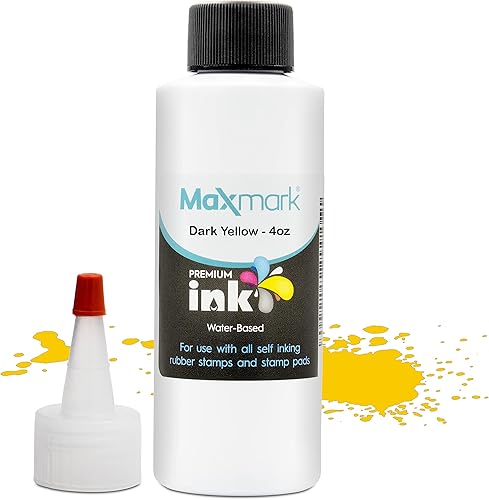 Miniatura 9 de MaxMark Tinta de repuesto prémium para sellos y almohadillas de sellos color negro 2 onzas
