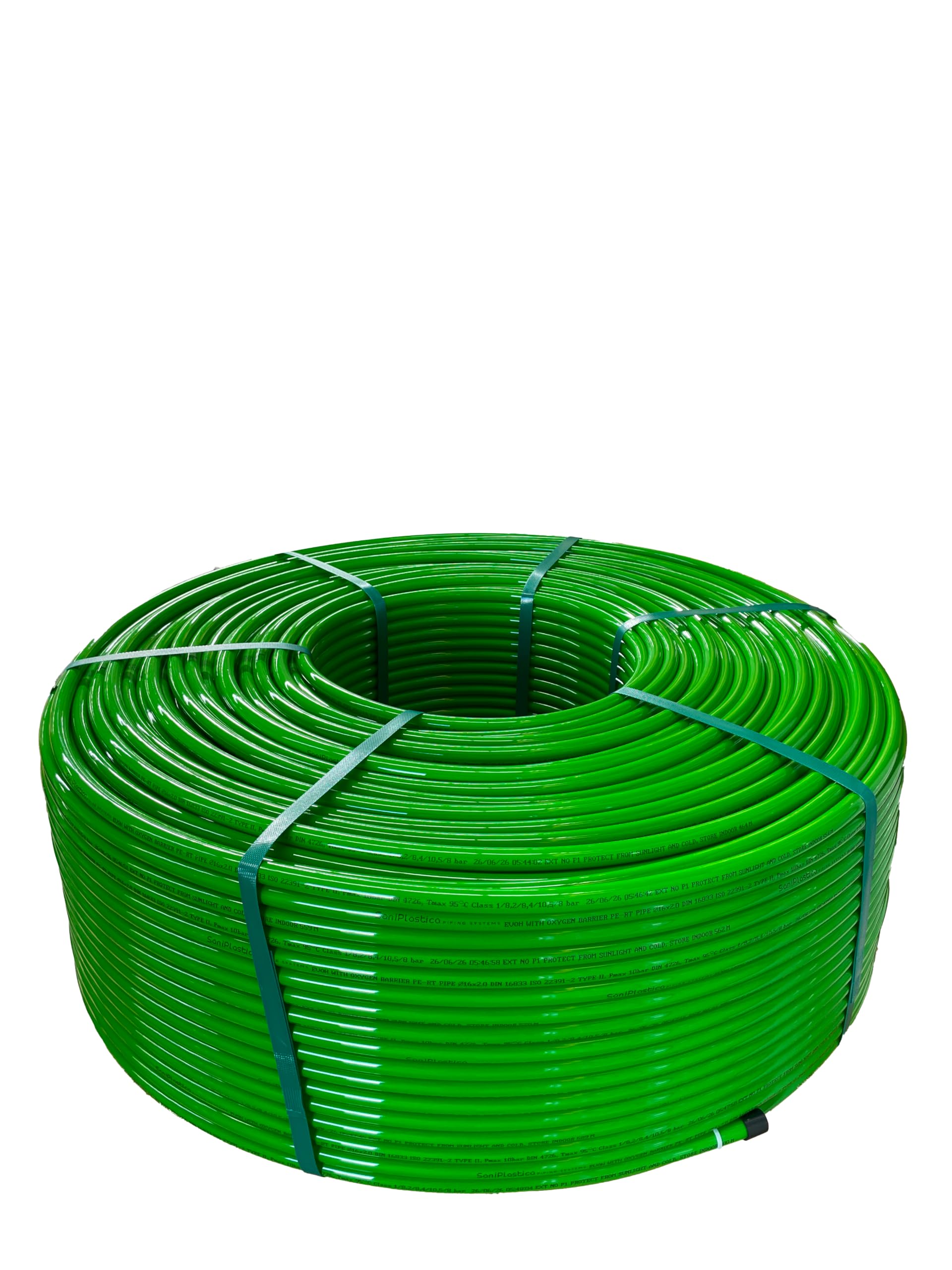 SaniPlastica Tubo PERT/EVOH 16 mm x 600 m – a 3 Strati, Flessibile e Resistente, con Barriera all’Ossigeno per Riscaldamento a Pavimento
