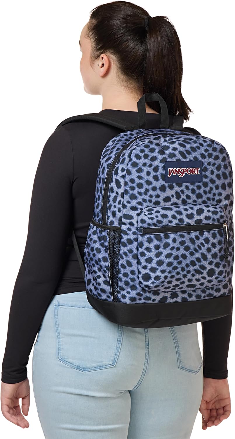 JanSport Cross Town Plus Backpack - Large Main Compartment, Side Water Bottle Pocket, 15-Inch Padded Laptop Sleeve - Surreal Spots - Image 8