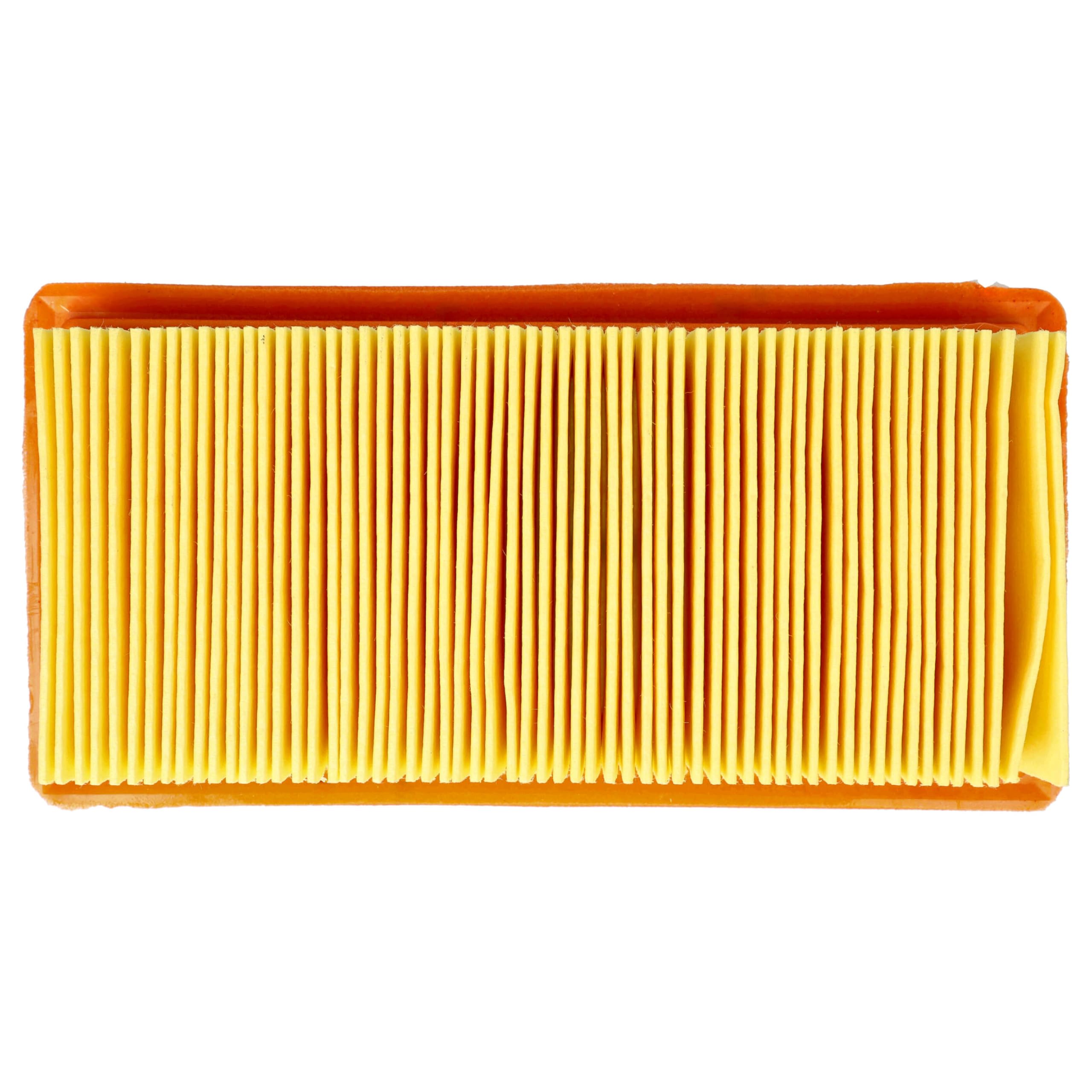 vhbw 10x Filtro plisado plano compatible con Kärcher AD3 Premium Fireplace | AD 4 Premium, AD4 aspiradora - Elemento filtrante