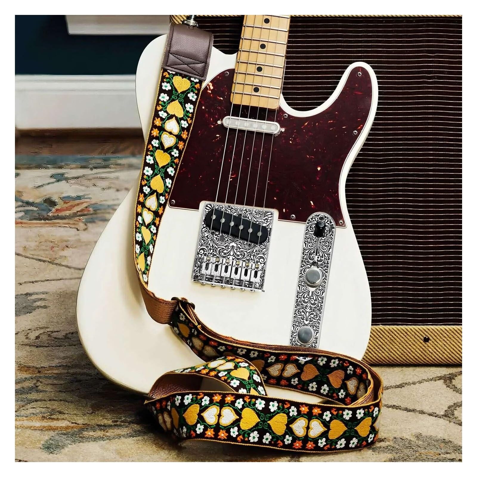 Standardowy mostek gitarowy Profesjonalna Gitara Elektryczna Z Rzeźbioną Tablicą Kontrolną Mostu I Przegubem Kulowym(Gold)