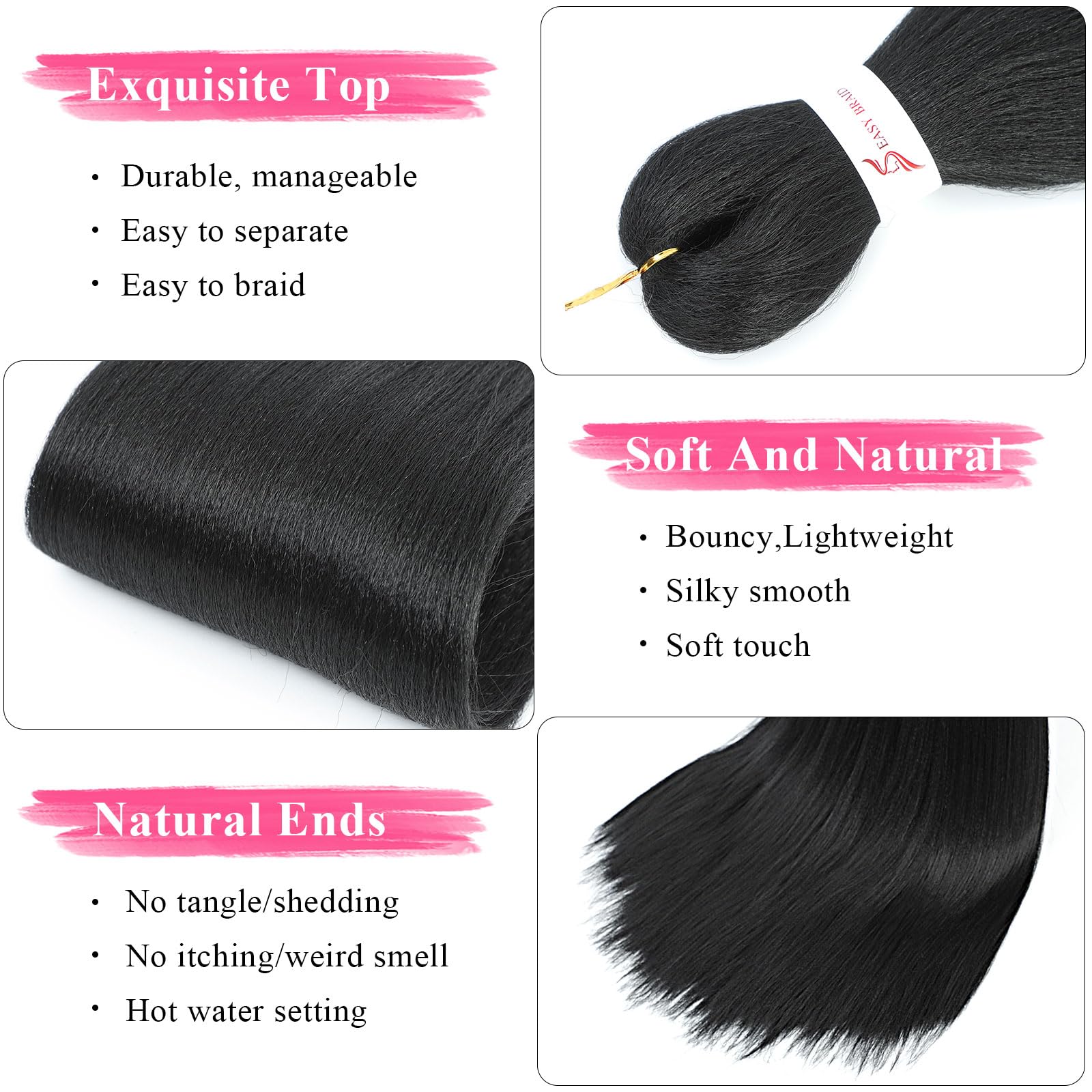Easy Braid Pre stretched Braiding Hair Extensions - Image 4