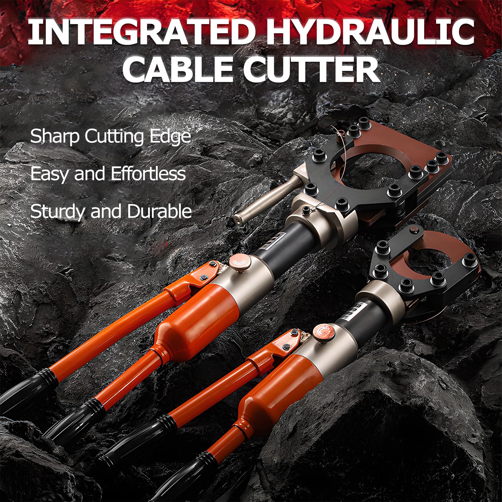 Hydrauliczny obcinacz do kabli z zaworem bezpieczeństwa do cięcia miedzi, aluminium i kabli opancerzonych