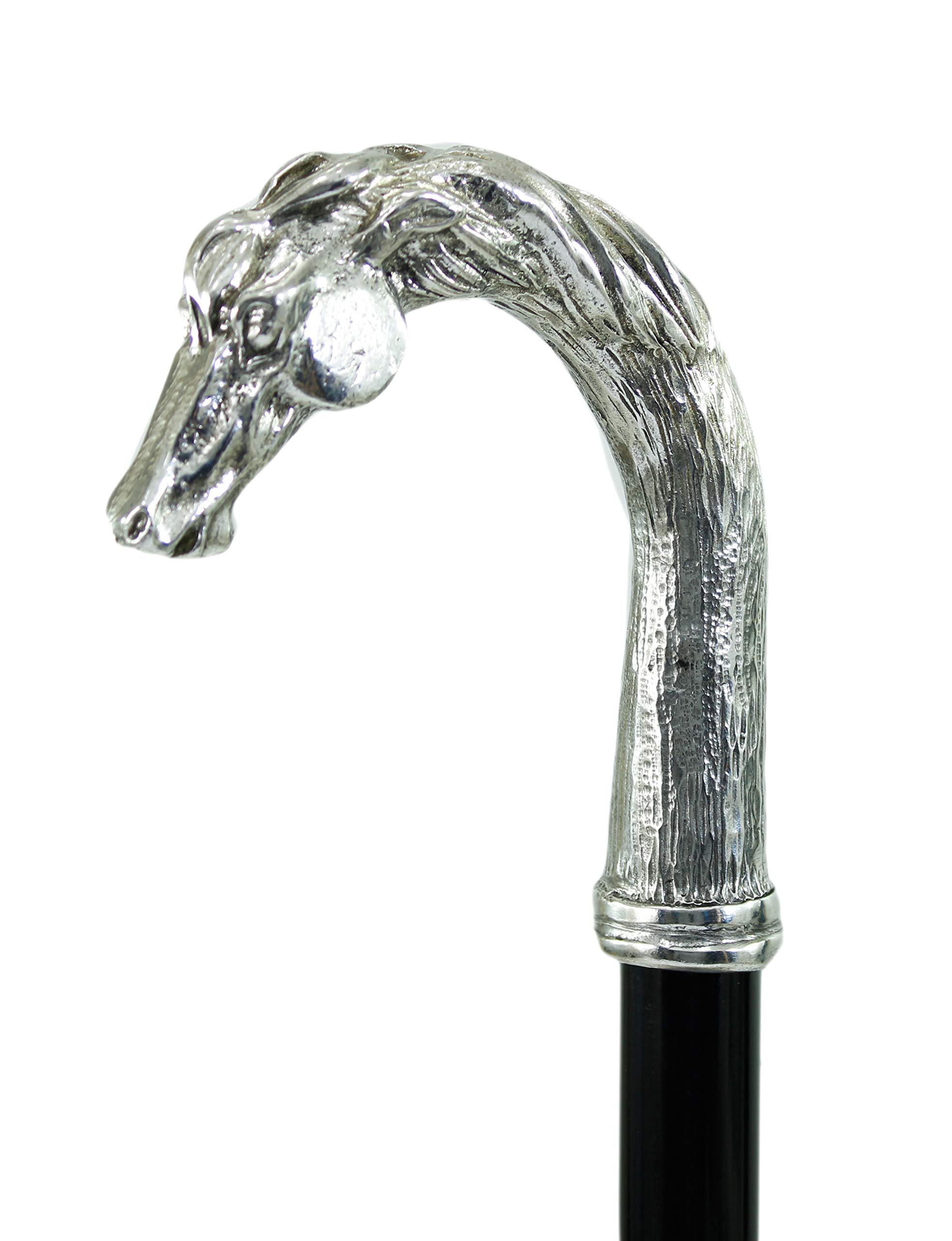 Cavagnini - Bastón de Paseo (estaño Macizo, Estilo Vintage, Ideal para la Libertad de un Hombre y Mujer)