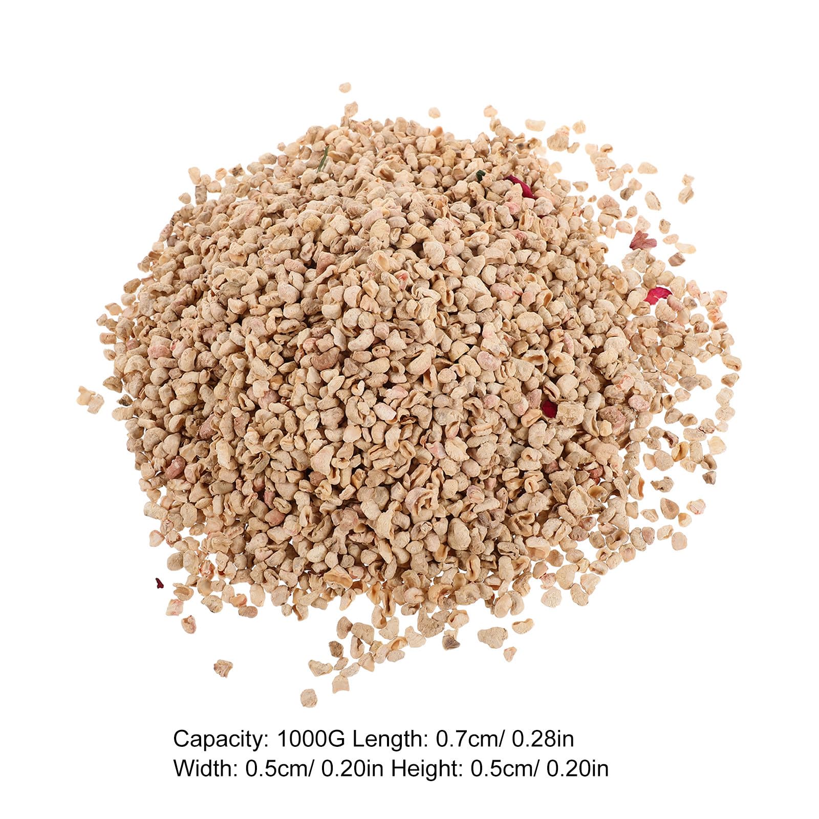 Lettiera per Criceti e Piccoli Animali in Trucioli di Mais 1000 G Lettiera Naturale Profumata Fiori ed Erbe Aromatiche Assorbente per Gabbie e Habitat di Roditori